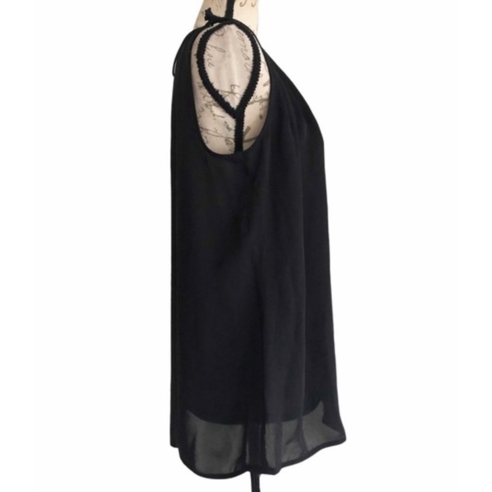 Zara Basic sheer black sleeveless blouse 🤙 - Picture 3 of 8